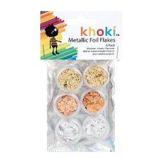 Art / Craft Metallic Foil Flakes - 6 Piece